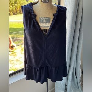 Max Studio Navy Blue sleeveless blouse